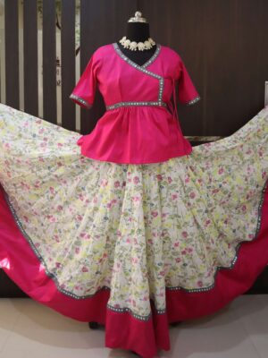 rani pink and white kediyu