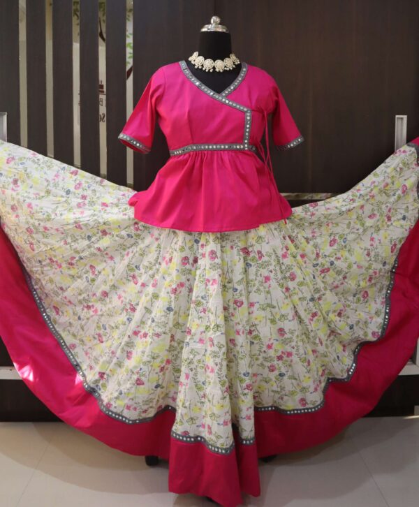 rani pink and white kediyu