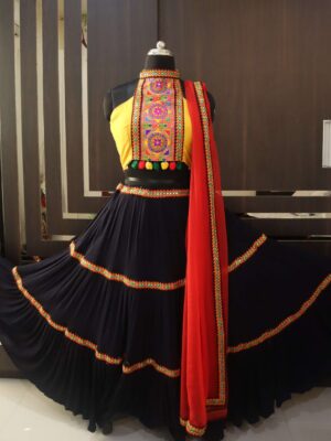 black lehenga