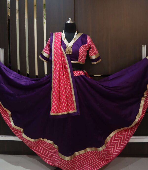 violet chaniya choli