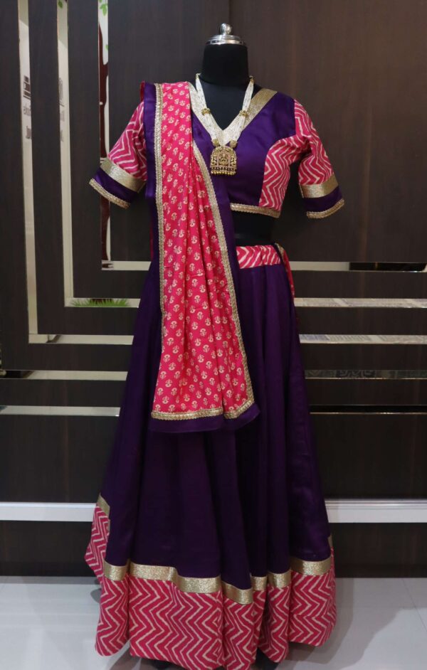 violet chaniya choli