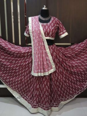 wine lehenga