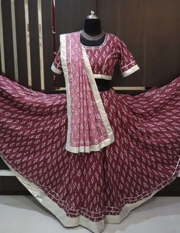 wine lehenga