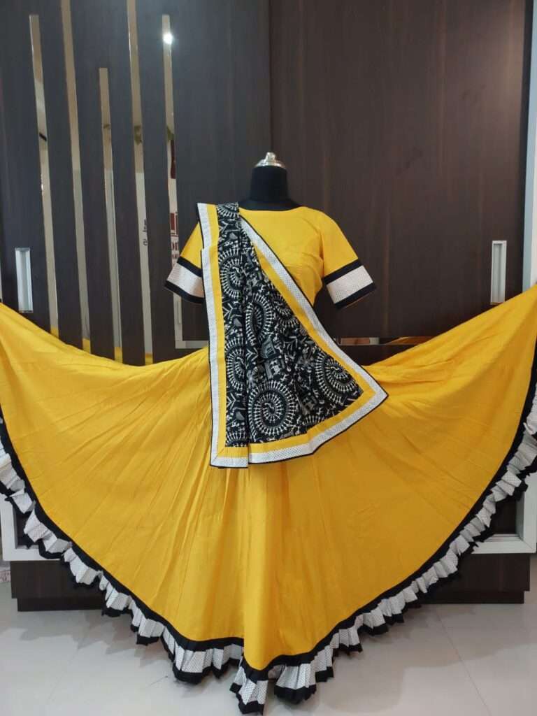 Yellow Navratri chaniya choli