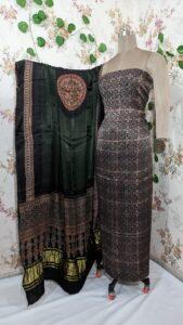 ajrakh bandhej suit