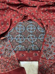 cotton ajrakh suit