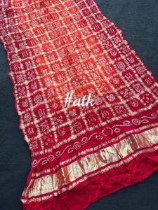 pure gajji silk gharchola design dupatta