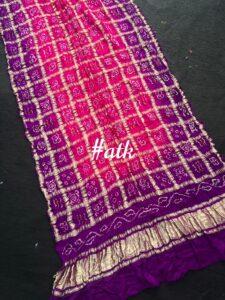 pure gajji silk gharchola design dupatta