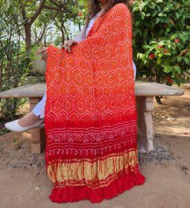 Pure gajji silk dupatta