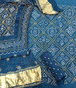 modal silk bandhej suit