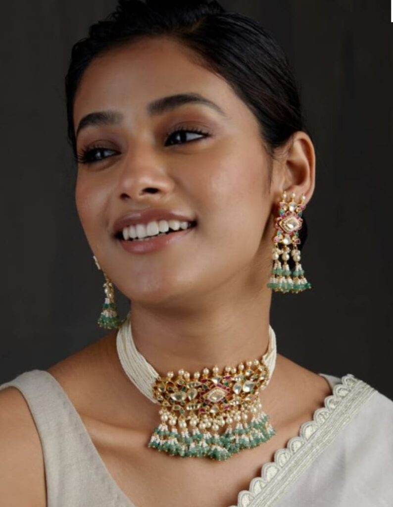 modern kundan jewellery