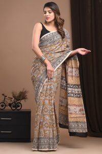 cotton jaipuri saree