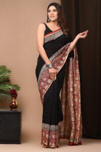 chanderi silk saree