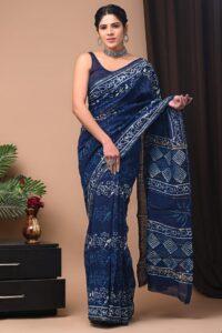 chanderi silk saree