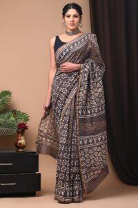 chanderi silk saree