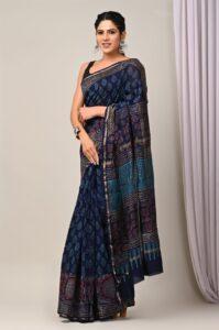 chanderi silk saree