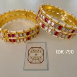 pachi kundan bangles