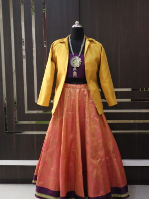 jacket lehenga choli