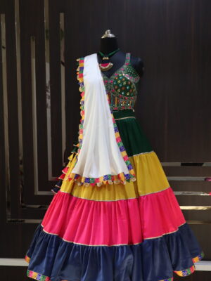 multicolor lehenga choli