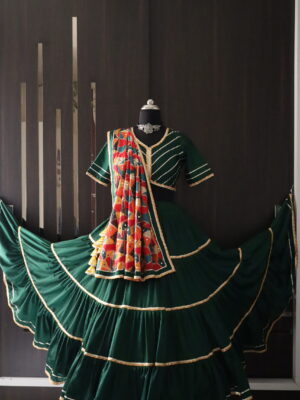 green chaniya choli