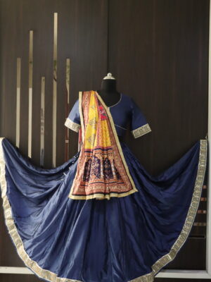 Navy blue lehenga