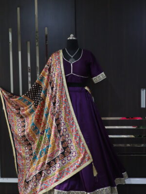 Purple lehenga choli