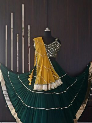 green chaniya choli