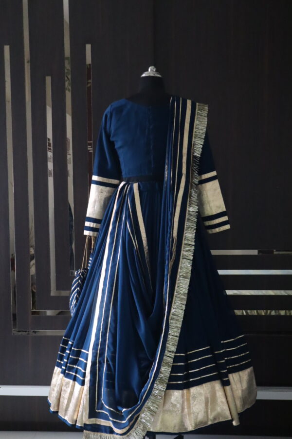 Indigo blue lehenga