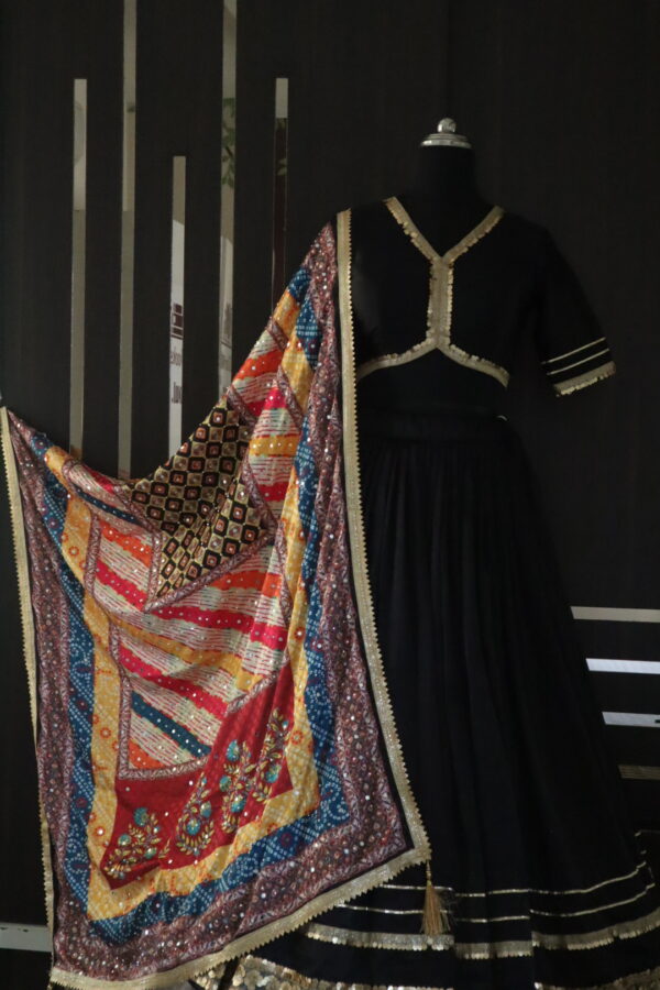 Black garba dress