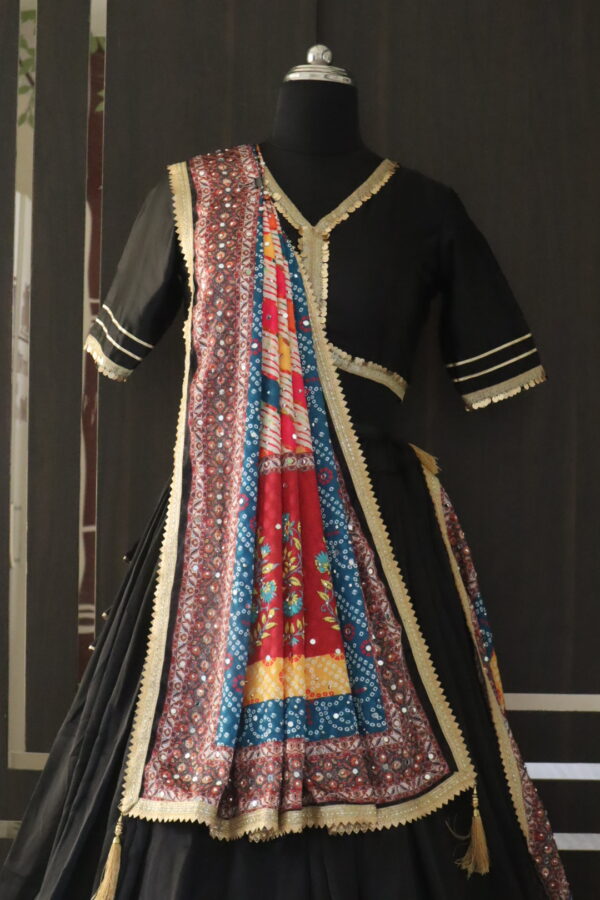 Black garba dress