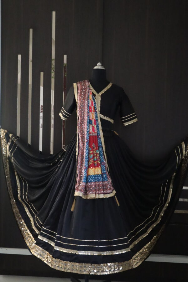 Black garba dress