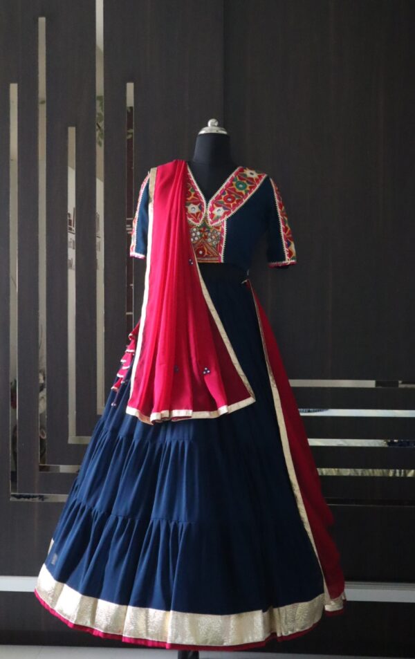 Navy Blue dandiya dress