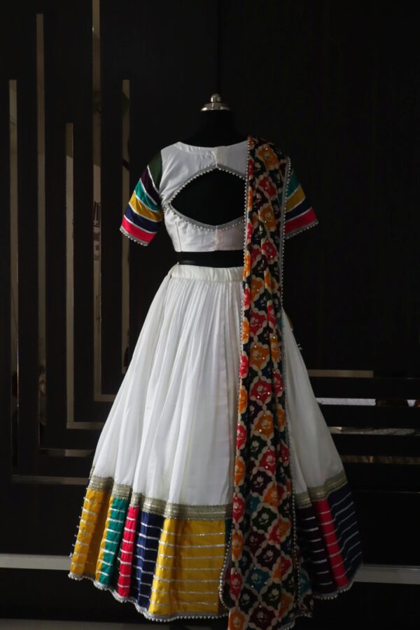 white garba dress