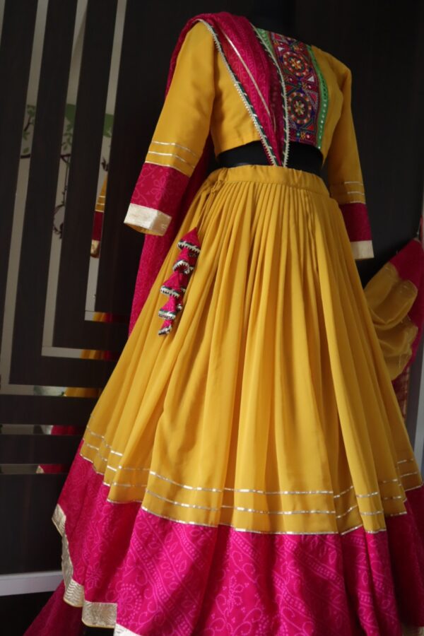 yellow lehenga choli