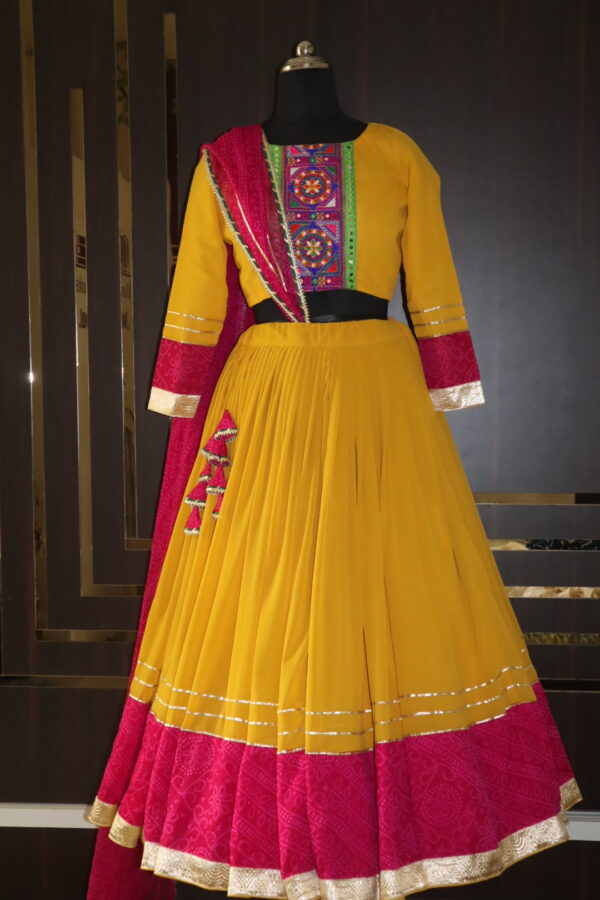 yellow rani navratri dress