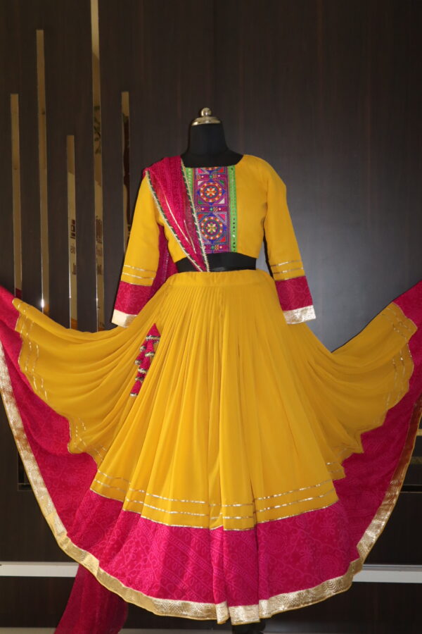 yellow choli